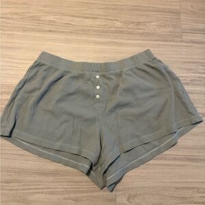 Blue Waffle Knit Victoria’s Secret Pajama Shorts Women XS